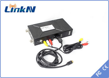 Pemancar Video Modulasi COFDM HDMI &amp; CVBS H.264 Delay Rendah Enkripsi AES256 Bandwidth 2-8MHz